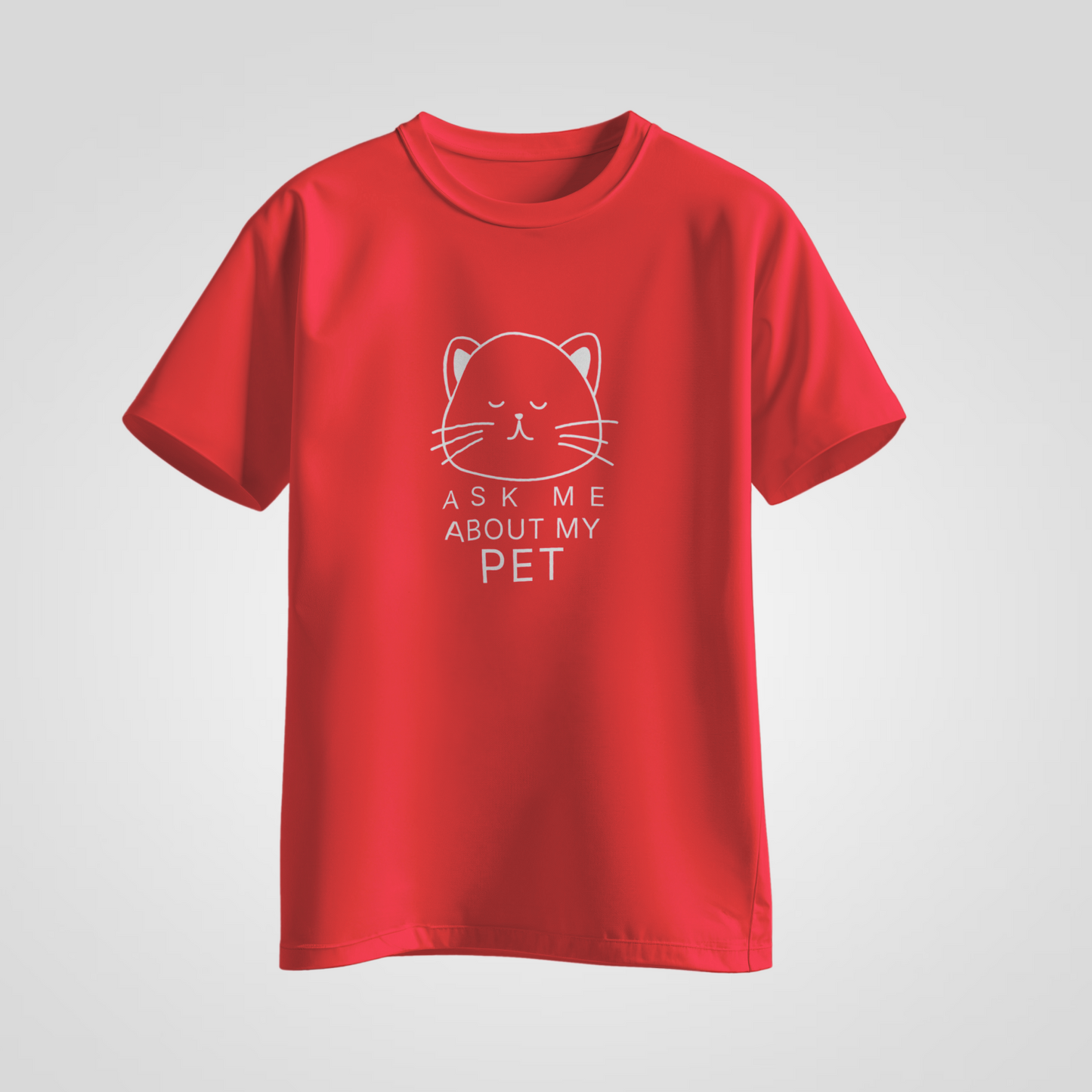 Ask Me About My Pet — Cat Edition Tee