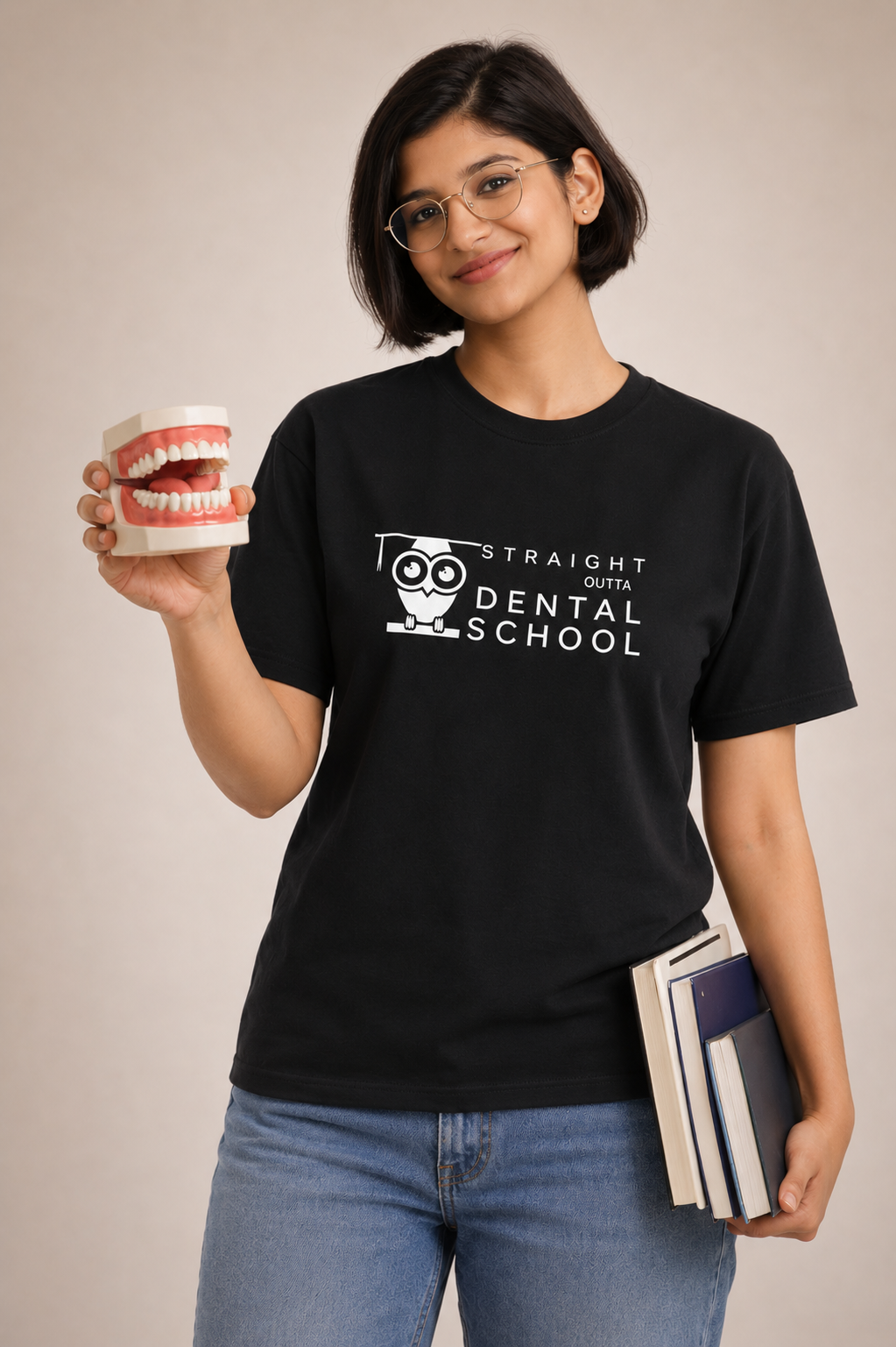 Straight Outta Dental School — Illustrated Tee