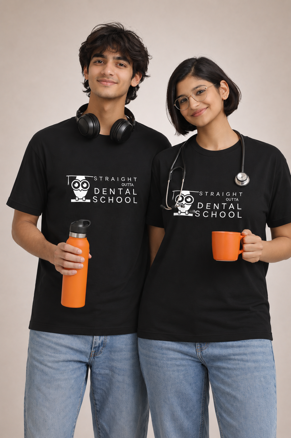 Straight Outta Dental School — Illustrated Tee