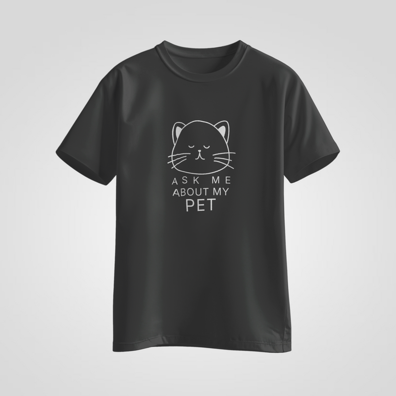 Ask Me About My Pet — Cat Edition Tee