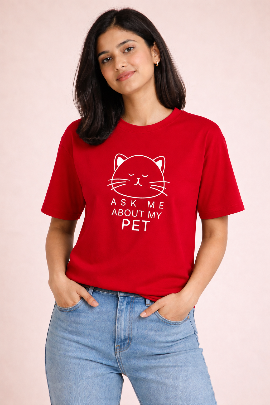 Ask Me About My Pet — Cat Edition Tee